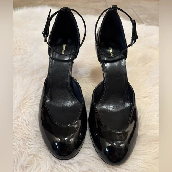 Sportmax Black Patent Leather Heels - Picture 2 of 7